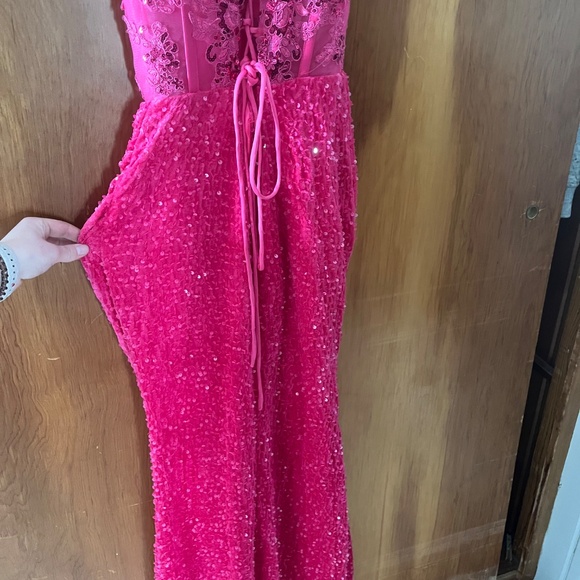 Pink Corset Prom Dress - Picture 7 of 7